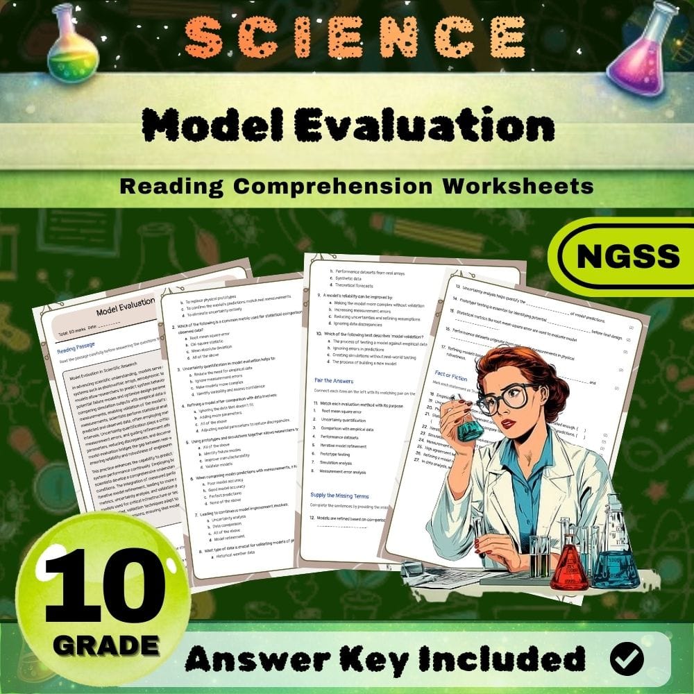 Grade 10 Science Engineering Design Worksheets NGSS Lesson Bundle | STEM Skills — included worksheet 1