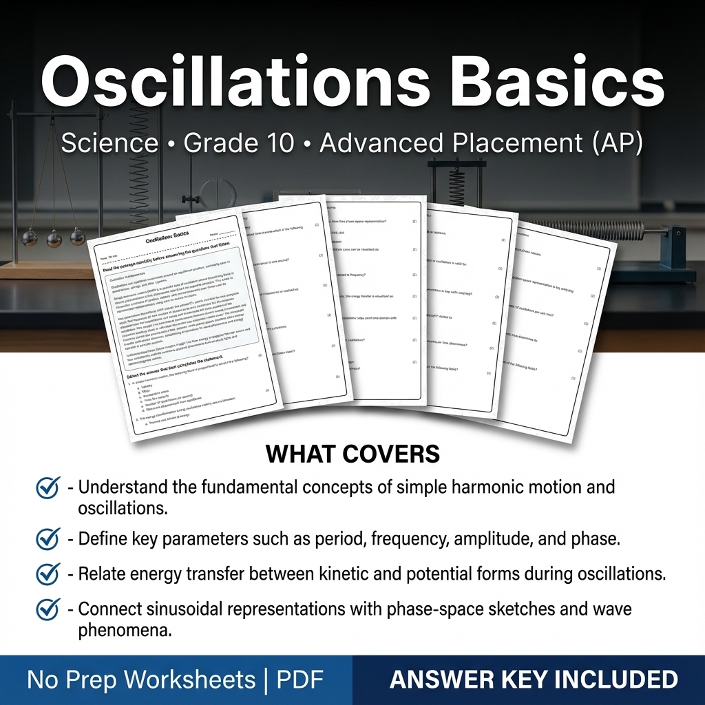 Grade 10 Science Worksheet Bundle – Physics, Biology & Earth Science PDF — included worksheet 23