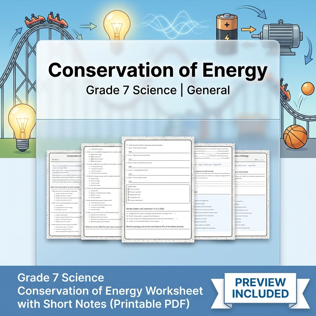 Grade 7 Science Data, Models, and Systems Full-Year Bundle | General Framework — included worksheet 13