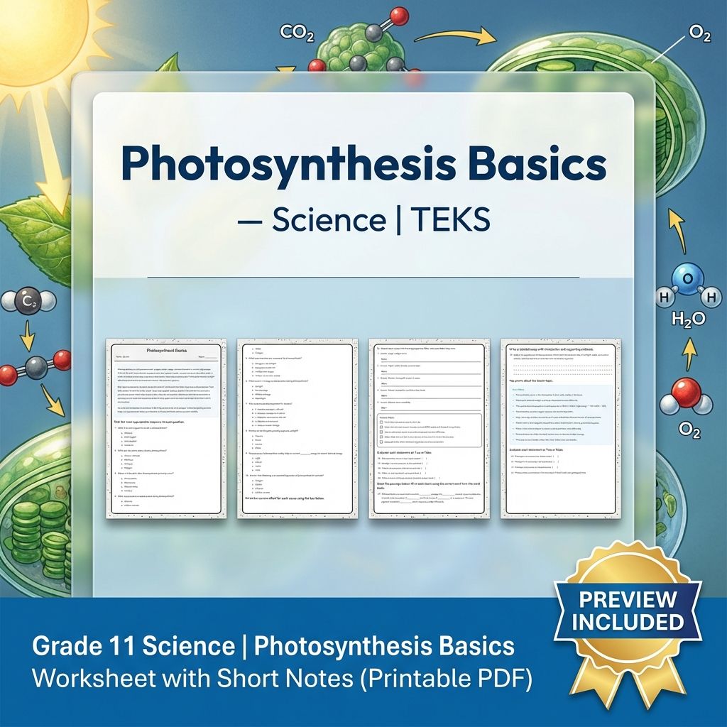 Grade 11 Science Worksheet Bundle | Genetics, Evolution & Human Body (PDF) — included worksheet 16