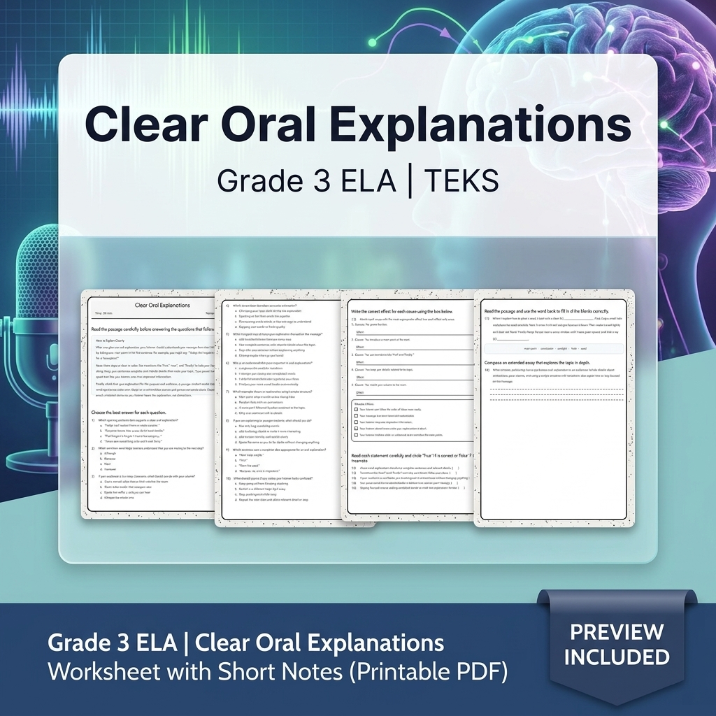 Grade 3 Collaborative Discussion Media Skills ELA Lesson Bundle – TEKS — included worksheet 2