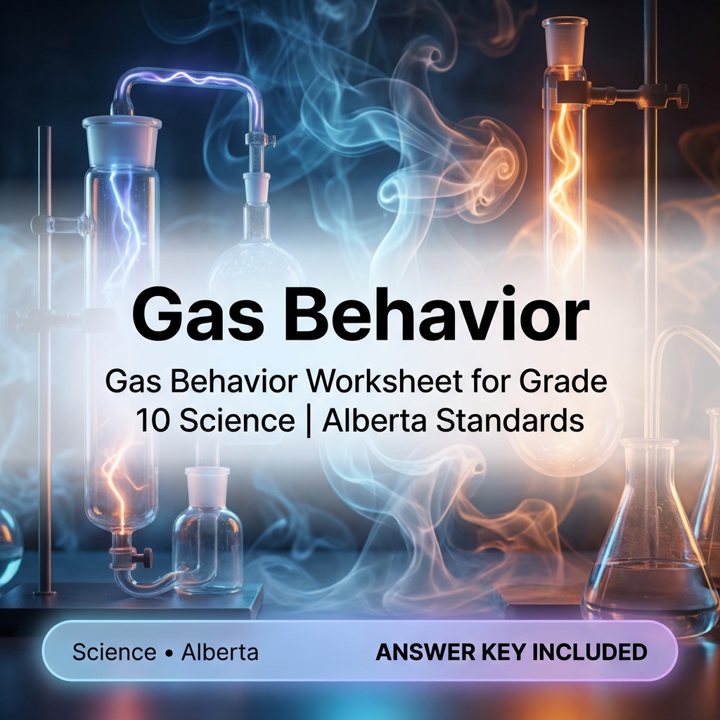 Gas Behavior Worksheet for Grade 10 Science | Alberta Standards