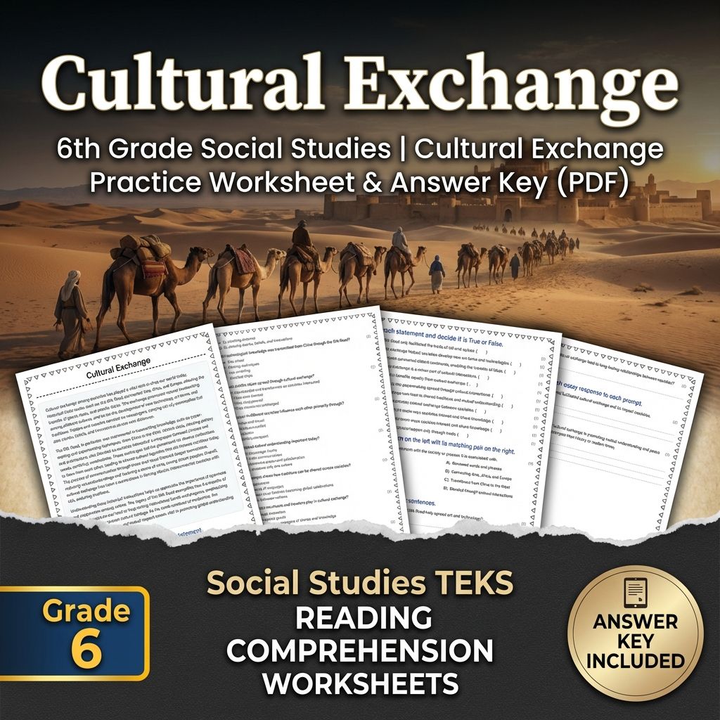 Grade 6 Social Studies Unit – Major Belief Systems & Cultural Exchange — included worksheet 1