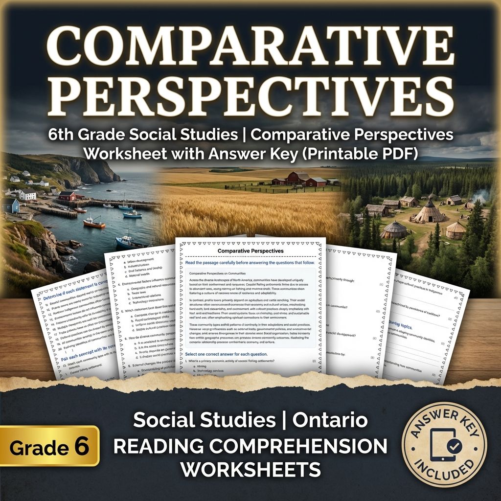 Grade 6 Social Studies Bundle | Geography, Resources & Cultural Perspectives — included worksheet 9