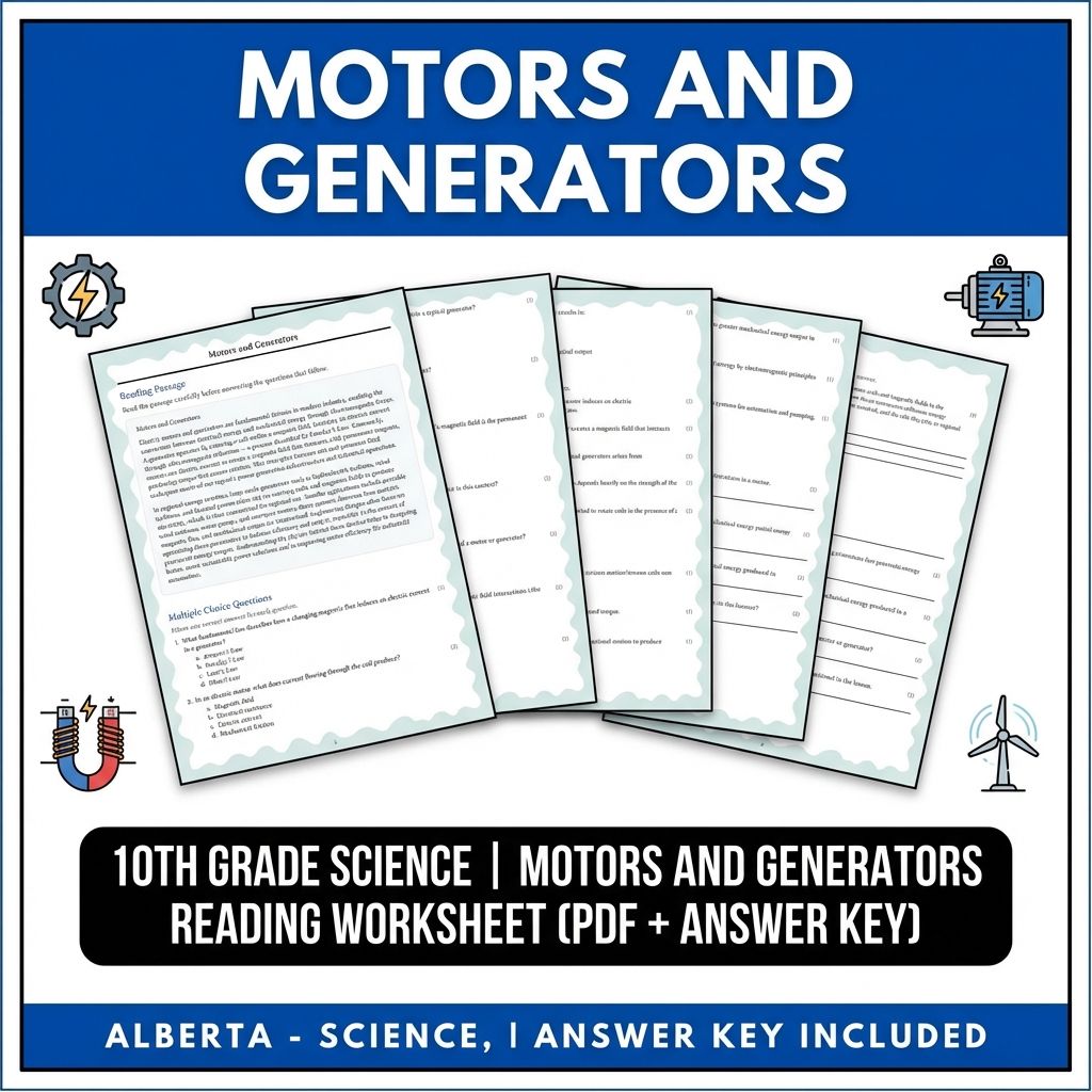 Grade 10 Science Worksheets Bundle | Physics, Earth, and Environmental Topics — included worksheet 17