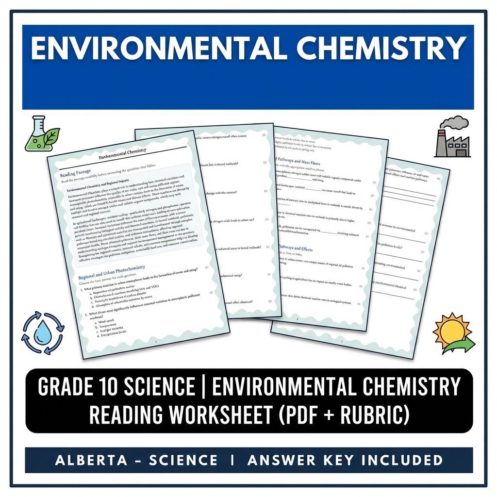 Grade 10 Science Worksheets Bundle | Physics, Earth, and Environmental Topics — included worksheet 18