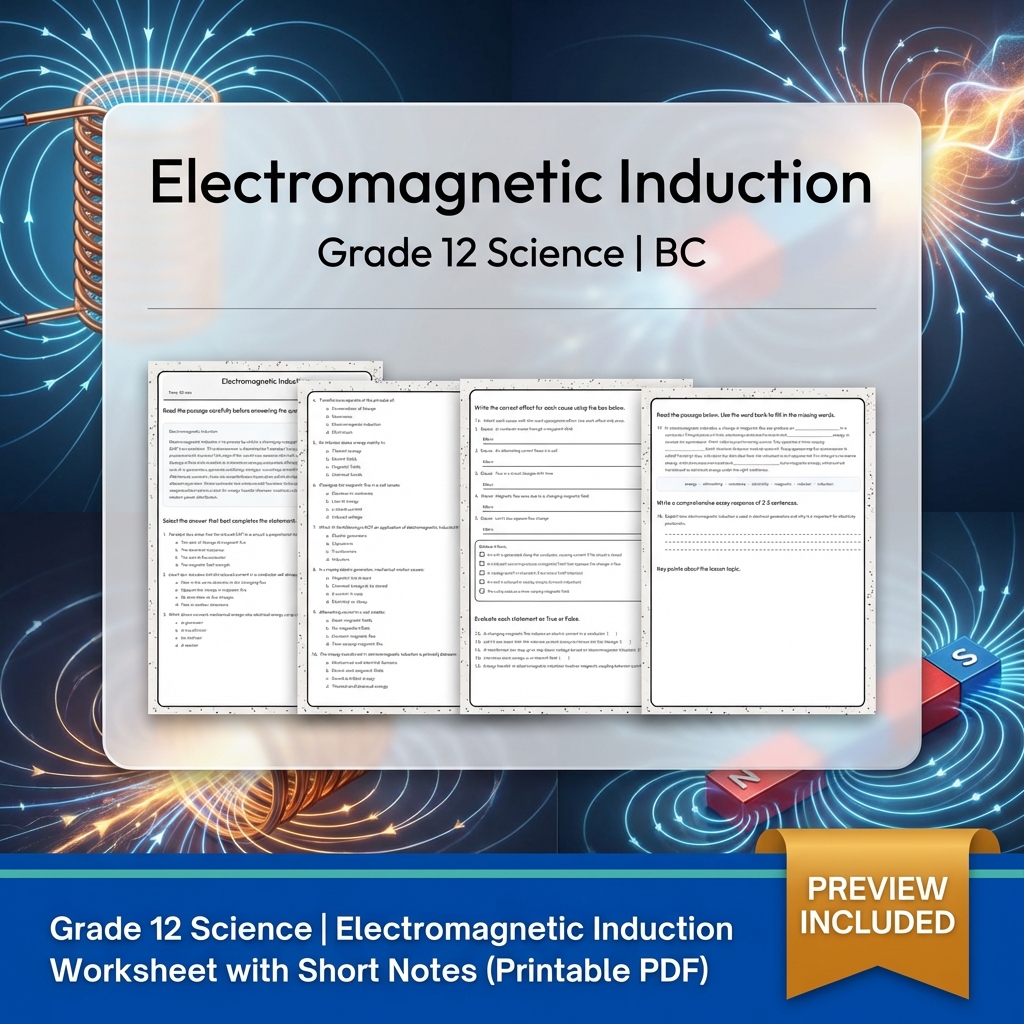 Grade 12 Science Full Year Bundle | Thermochemistry, Earth Systems, Genetics — included worksheet 13