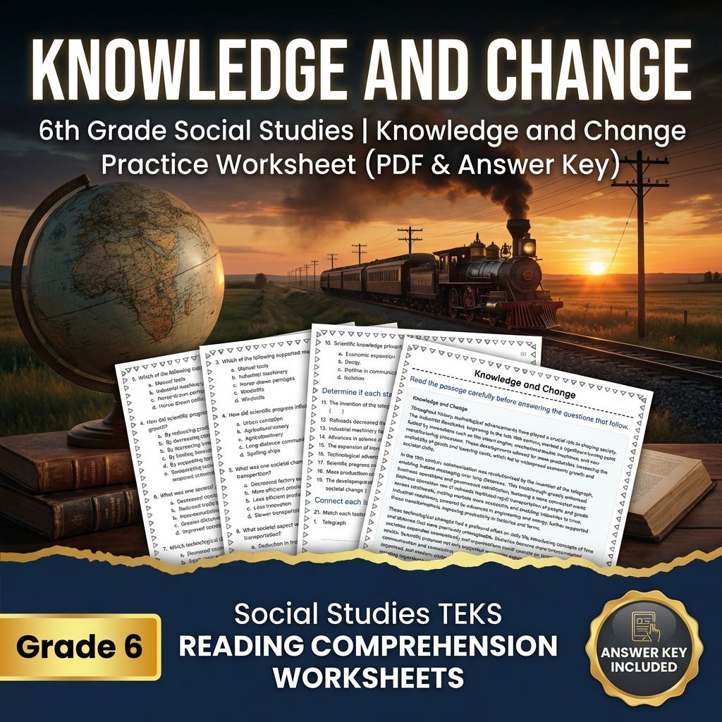 6th Grade Social Studies | Knowledge and Change Practice (PDF & Answer Key)