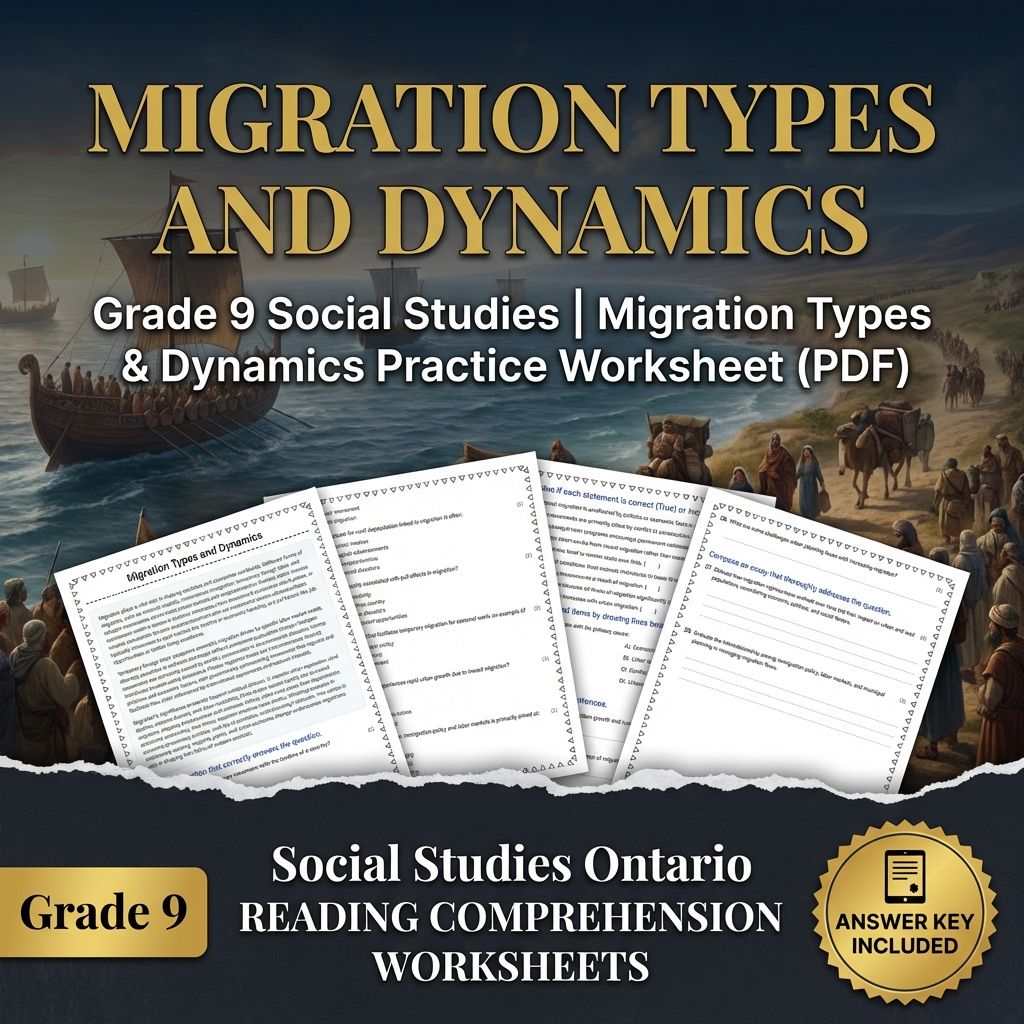 Grade 9 Social Studies | Community, Environment, & Urban Planning Strategies — included worksheet 14