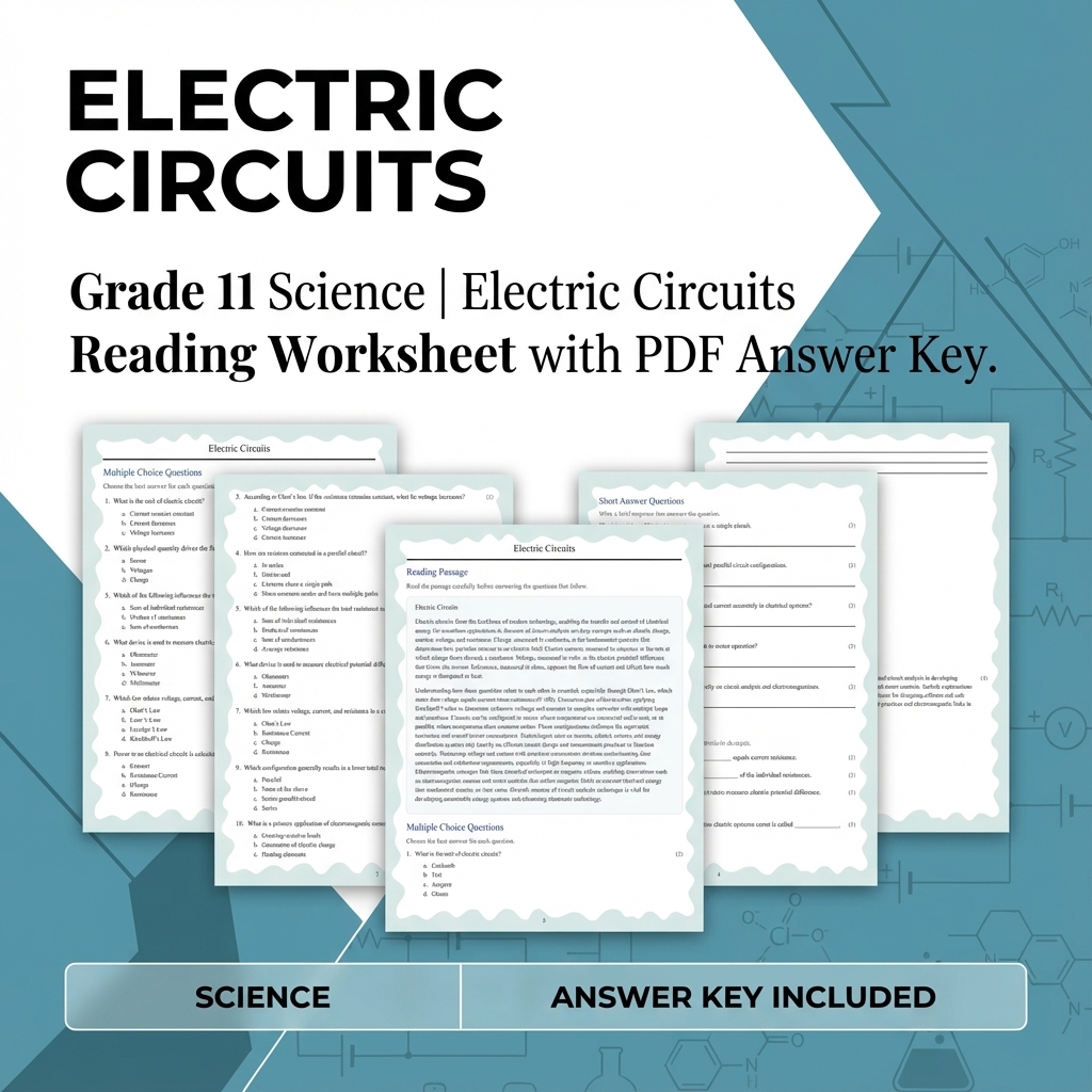 Grade 11 Science Bundle | Waves, Ecology, Physics & More (Answer Keys) — included worksheet 19