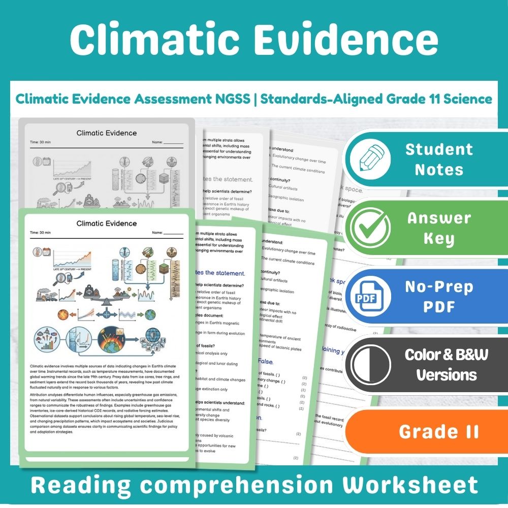 Grade 11 Science Mini Bundle | Earth and Human Activity NGSS Not Specified — included worksheet 2