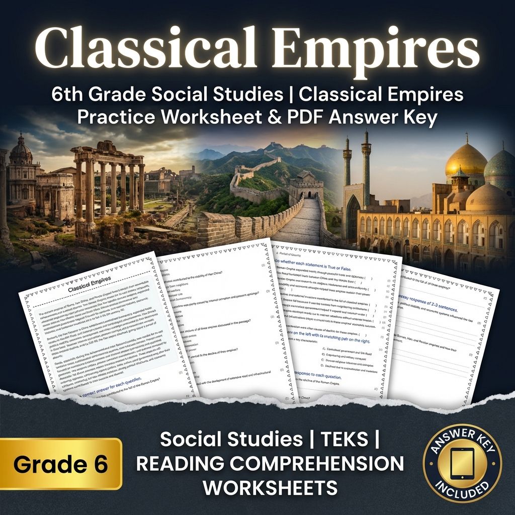 Grade 6 Social Studies Bundle – Ancient Empires & Cultural Diffusion — included worksheet 1