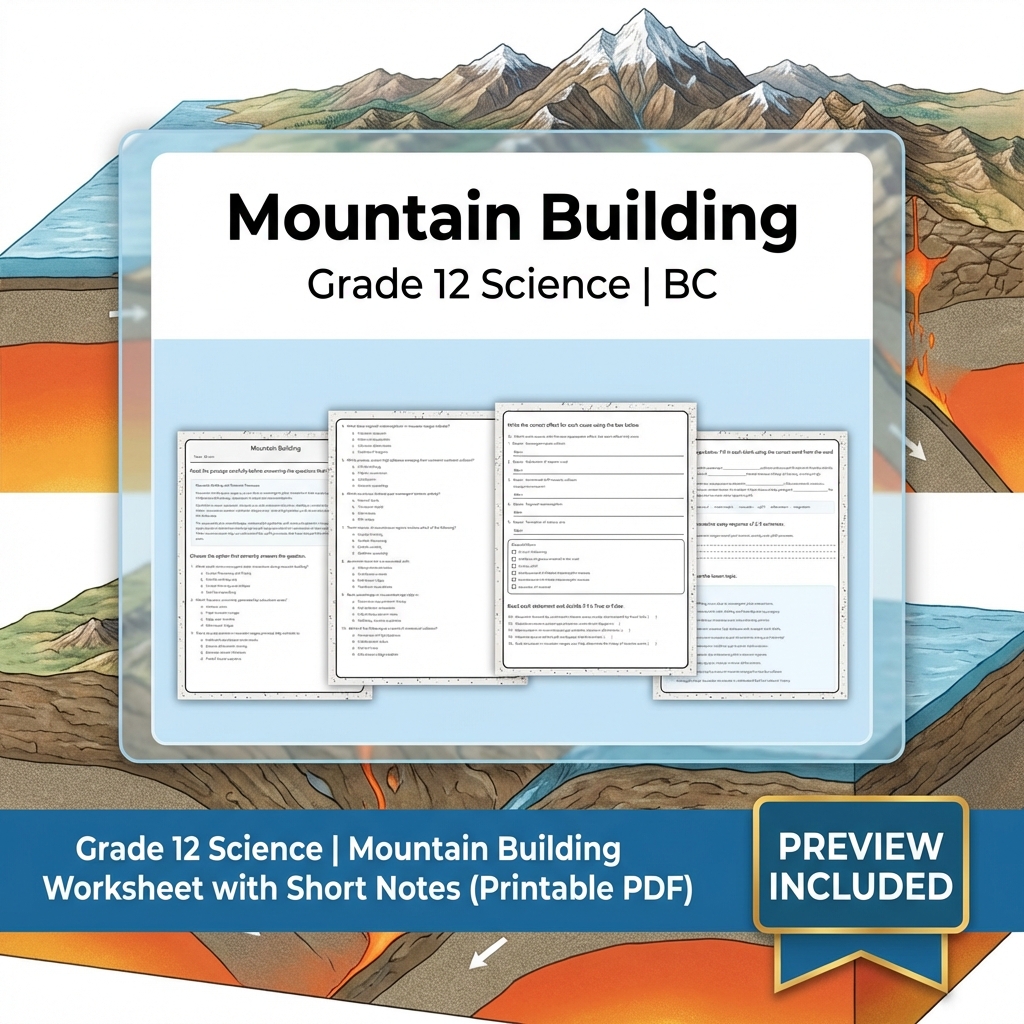 Grade 12 Science Full Year Bundle | Thermochemistry, Earth Systems, Genetics — included worksheet 14