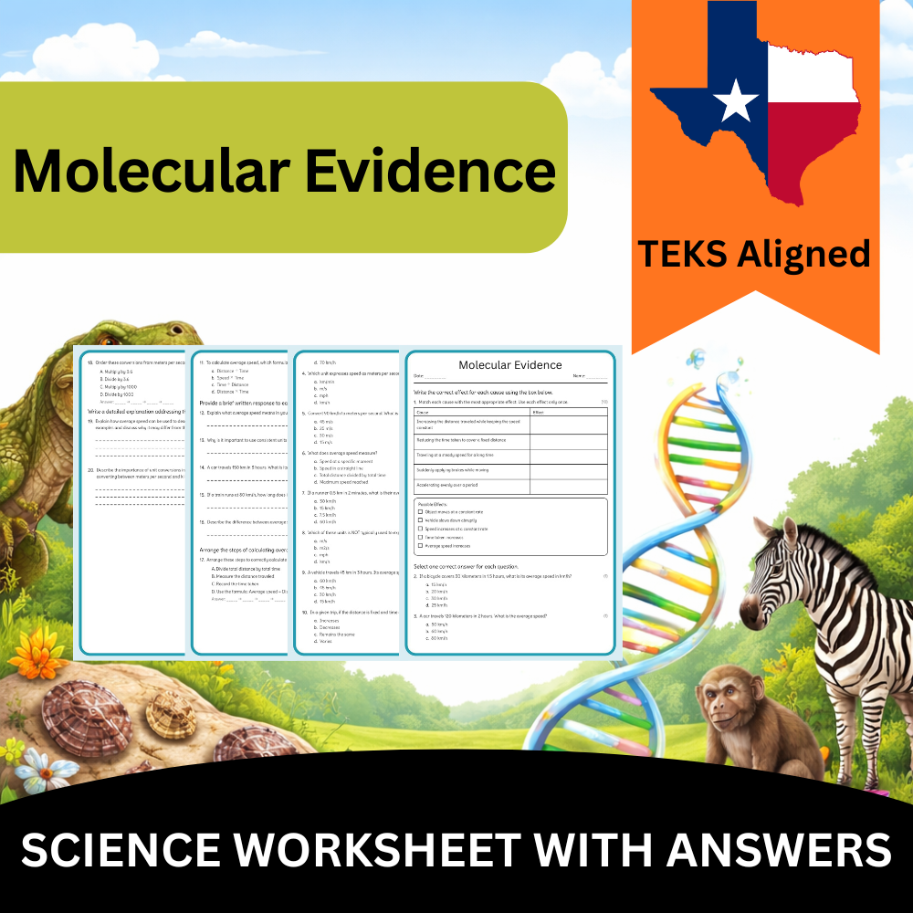 Grade 9 Science Worksheet Bundle – Comprehensive TEKS-Aligned Biology & Ecology Resources — included worksheet 18