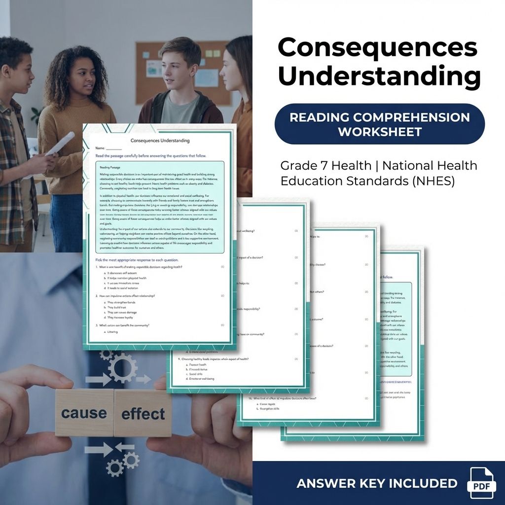 Grade 7 Health Curriculum Bundle | Body Systems, Digital Literacy & Wellness Worksheets — included worksheet 10