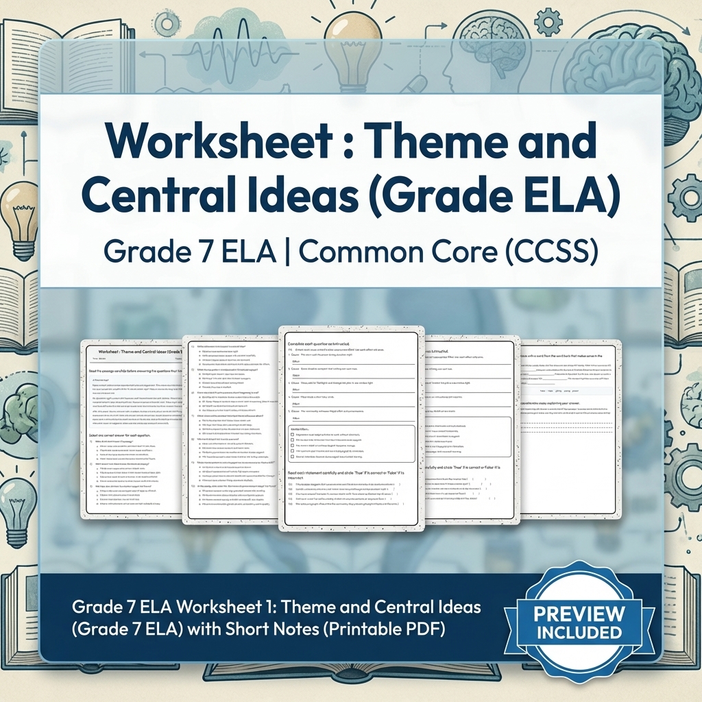 Grade 7 Writing Routinely ELA Full-Year Bundle – Common Core (CCSS) — included worksheet 10