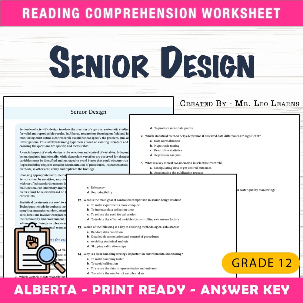 Grade 12 Science worksheet mcq paper worksheet — Grade 12 Science — Worksheet MCQ Paper for Mastering Scientific Design —…