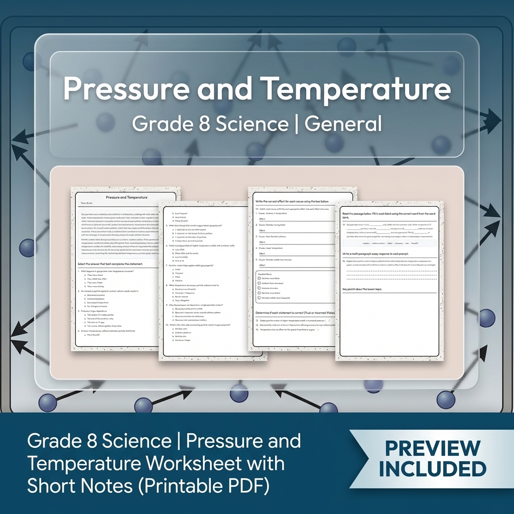 Grade 8 Science Data, Models & CER Full-Year Bundle: General Framework — included worksheet 15