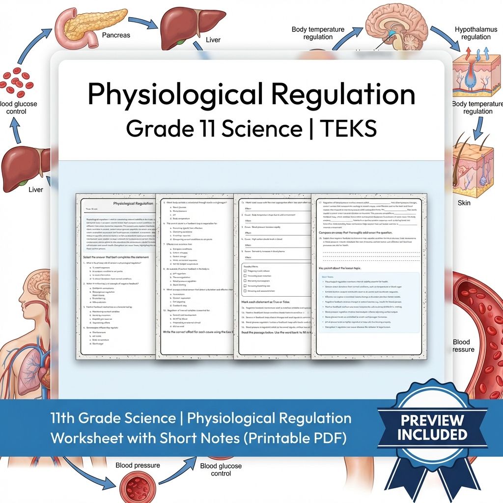 Grade 11 Science Worksheet Bundle | Genetics, Evolution & Human Body (PDF) — included worksheet 18