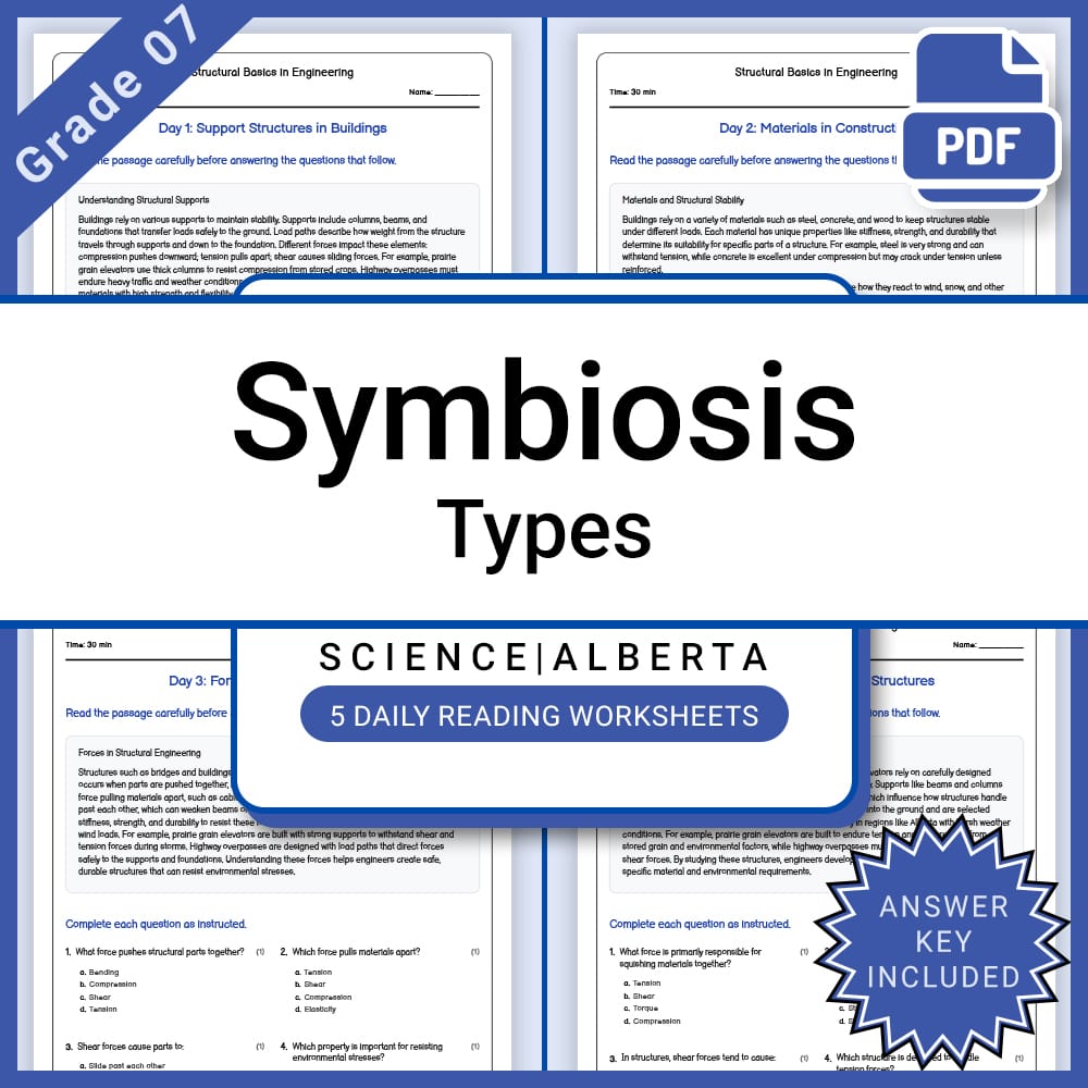 Grade 7 Science Full Year Curriculum Bundle | Structural Engineering & Energy — included worksheet 13