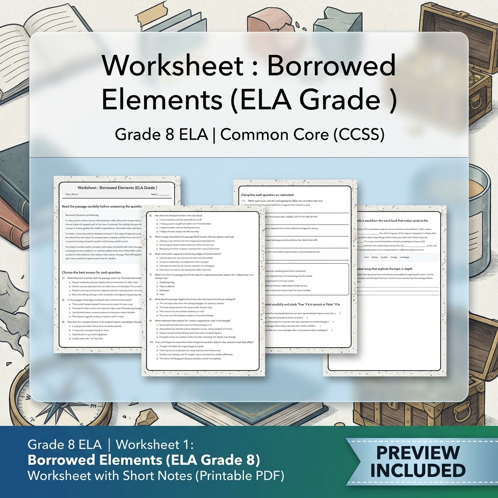 Grade 8 Clarity, Evidence & Argument Writing ELA Full-Year Bundle CCSS — included worksheet 17