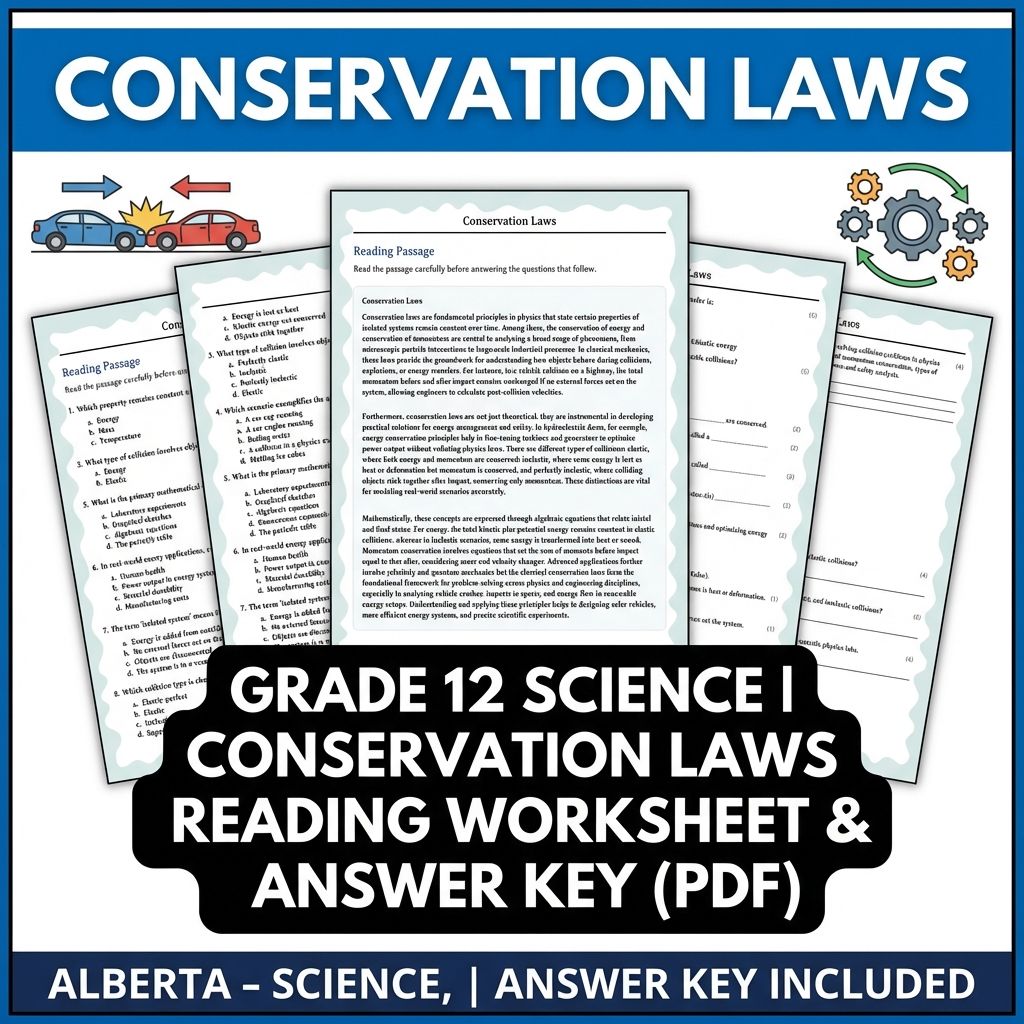 Grade 12 Science UNIT Bundle – Waves, Nuclear & Electromagnetism Worksheets — included worksheet 3