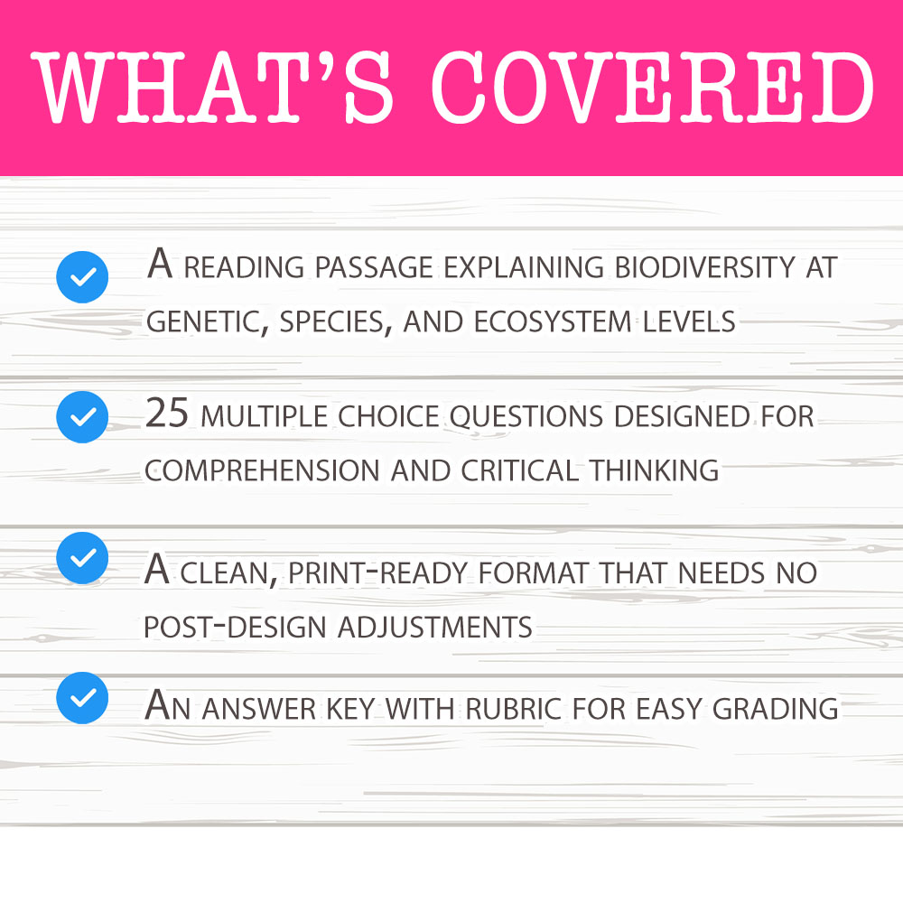 Grade 10 Science worksheet mcq paper worksheet — Grade 10 Science — Biodiversity Overview Worksheet MCQ Paper — page 2