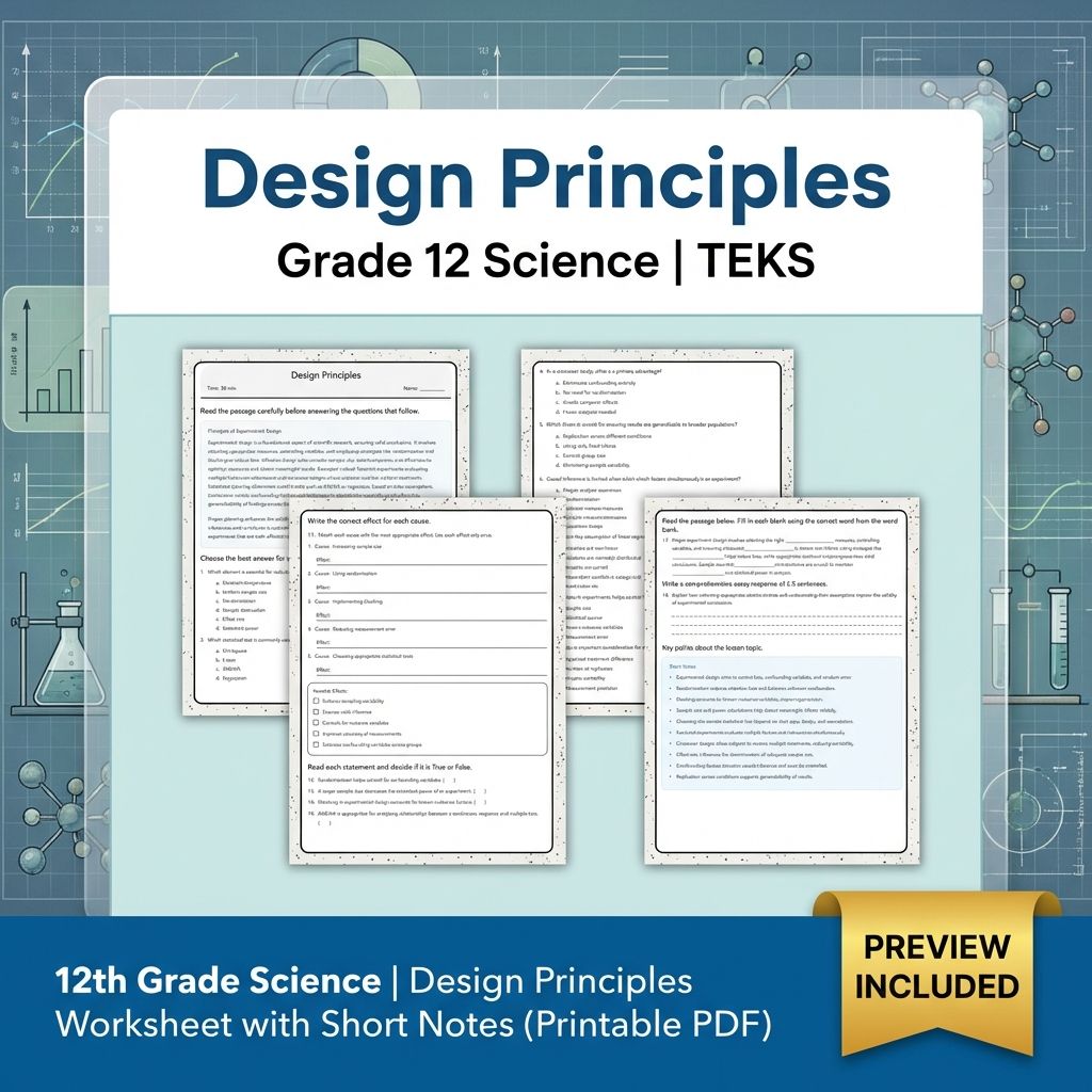 Grade 12 Science Workbook Bundle – Environmental, Genetics, Space & More — included worksheet 20