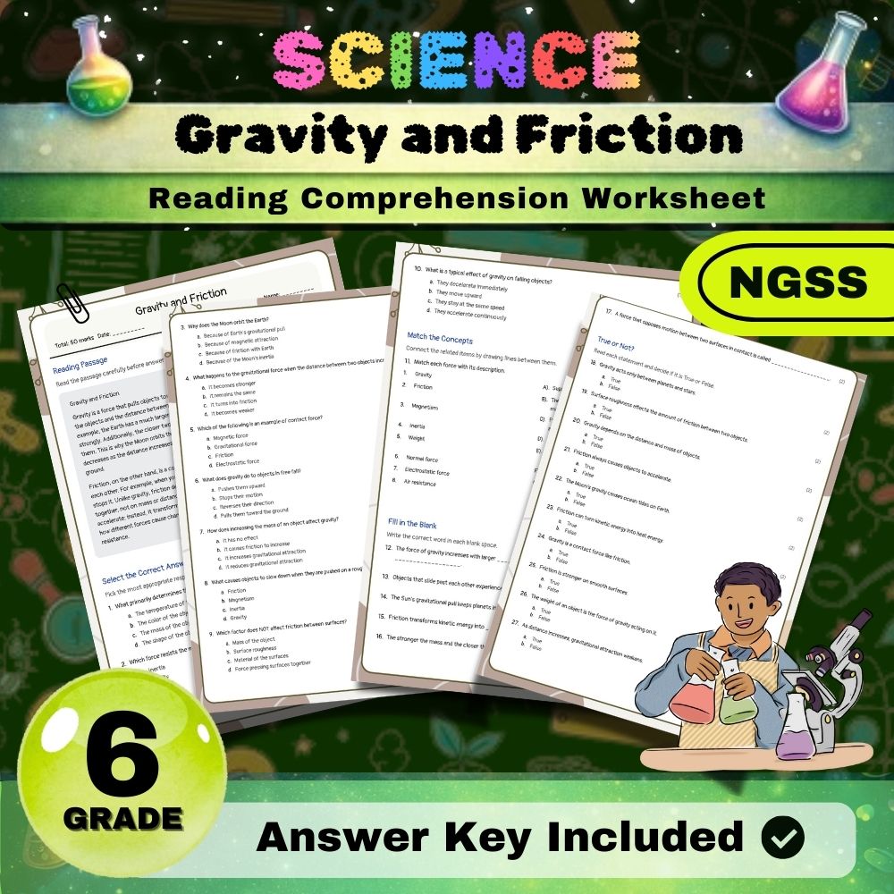 Grade 6 Science Worksheets Bundle | NGSS-Aligned — included worksheet 20