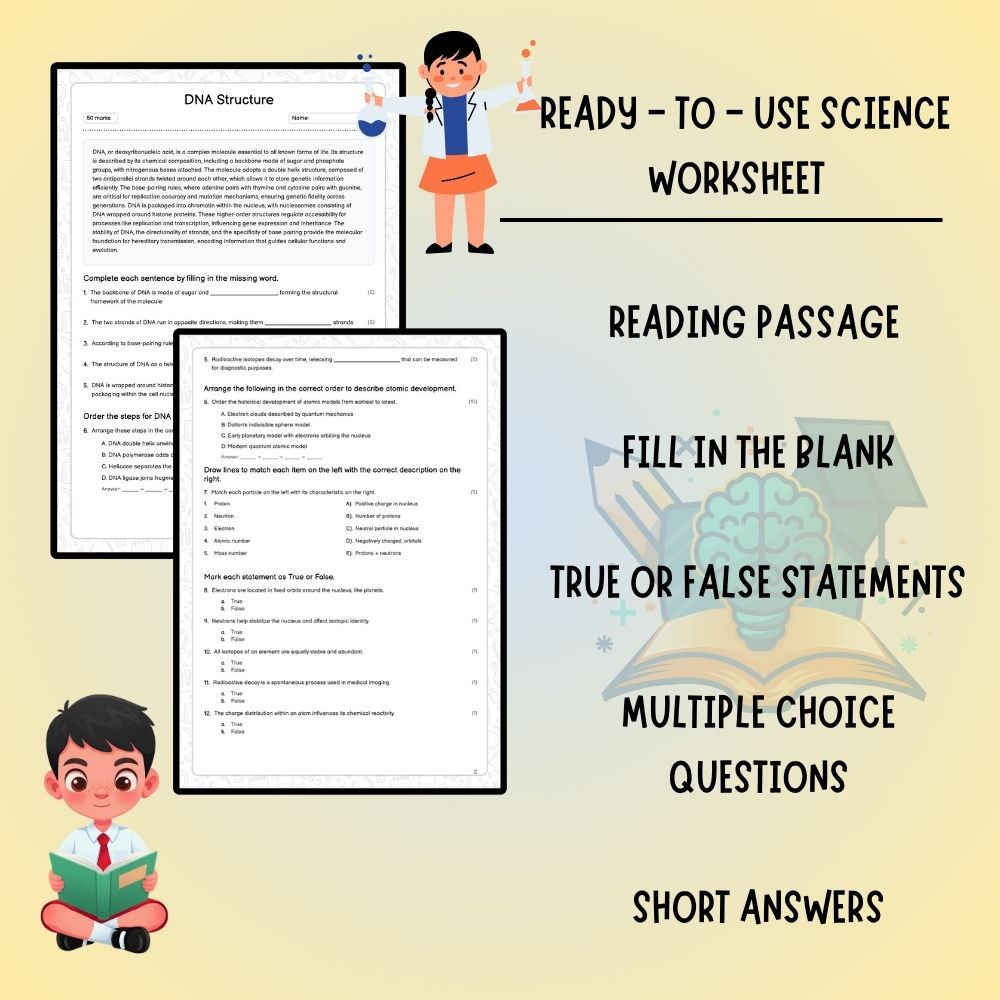 Grade 11 Science worksheet worksheet — Grade 11 Science | DNA Structure Worksheet – Ontario Standards — page 2