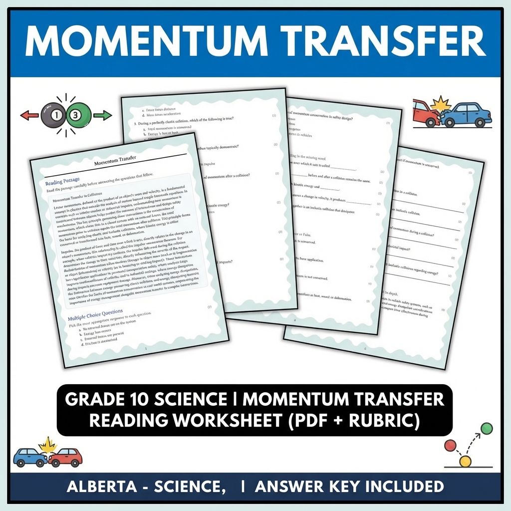 Grade 10 Science Worksheets Bundle | Physics, Earth, and Environmental Topics — included worksheet 19