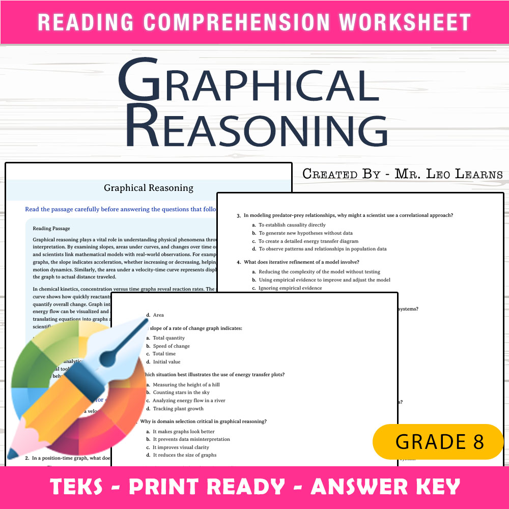 Grade 8 Science worksheet worksheet — Grade 8 Science — Graphical Reasoning Worksheet for Visual Data Analysis — page 1