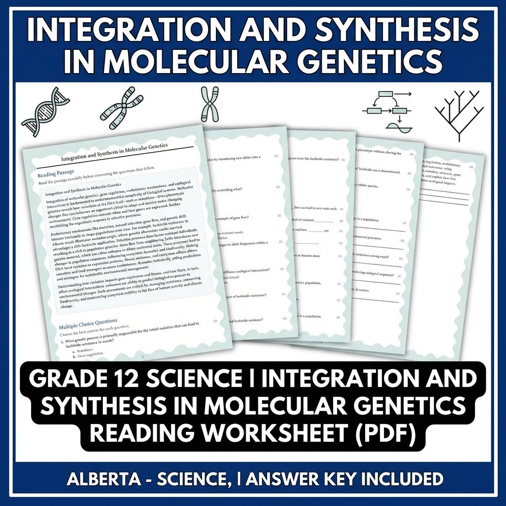 Grade 12 Science UNIT Bundle: Molecular Genetics, Evolution & Ecology Activities — included worksheet 2