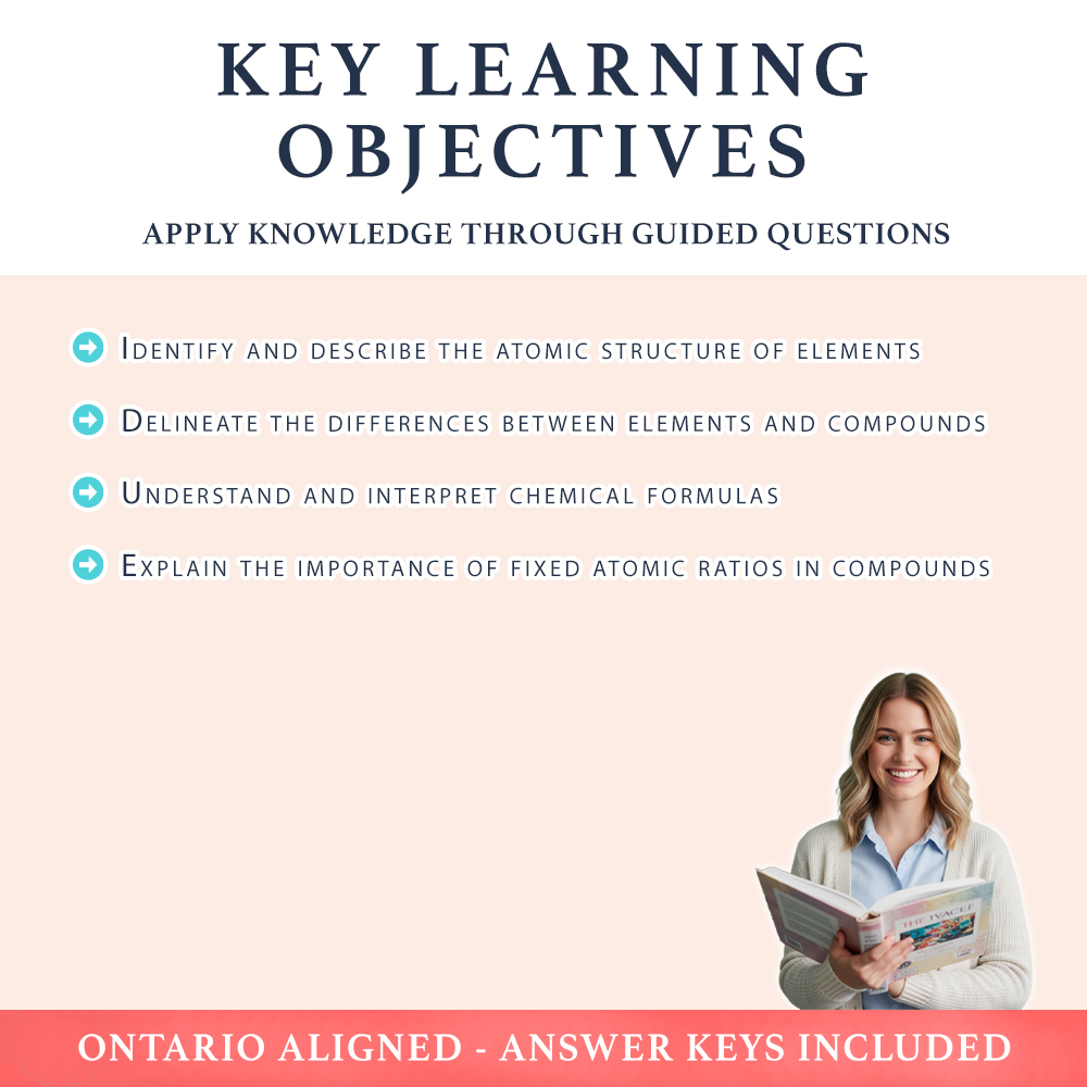 Grade 7 Science worksheet worksheet — 7th Grade Science | Elements Versus Compounds Worksheet (PDF+ Answer Key) — page 2