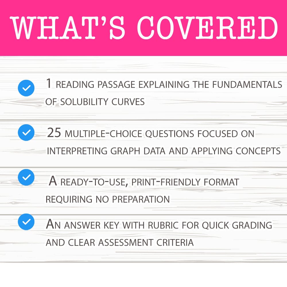 Grade 11 Science worksheet mcq paper worksheet — Grade 11 Science — Worksheet MCQ Paper for Mastering Solubility Curves —…