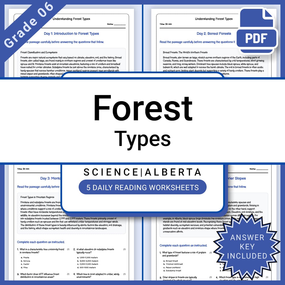Grade 6 Science Full Year Bundle | Weather, Ecosystems, Flight & Space — included worksheet 17