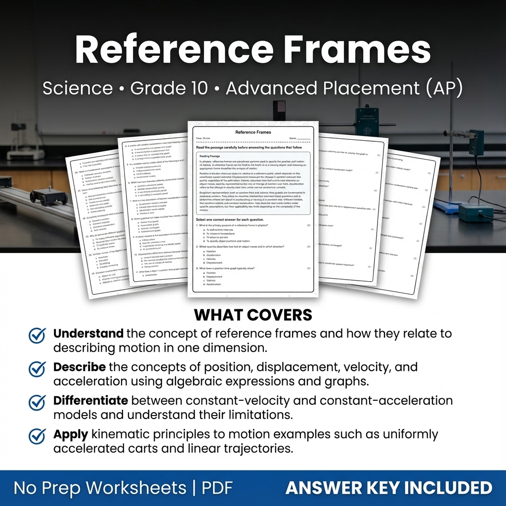 Grade 10 Science Worksheet Bundle – Physics, Biology & Earth Science PDF — included worksheet 25