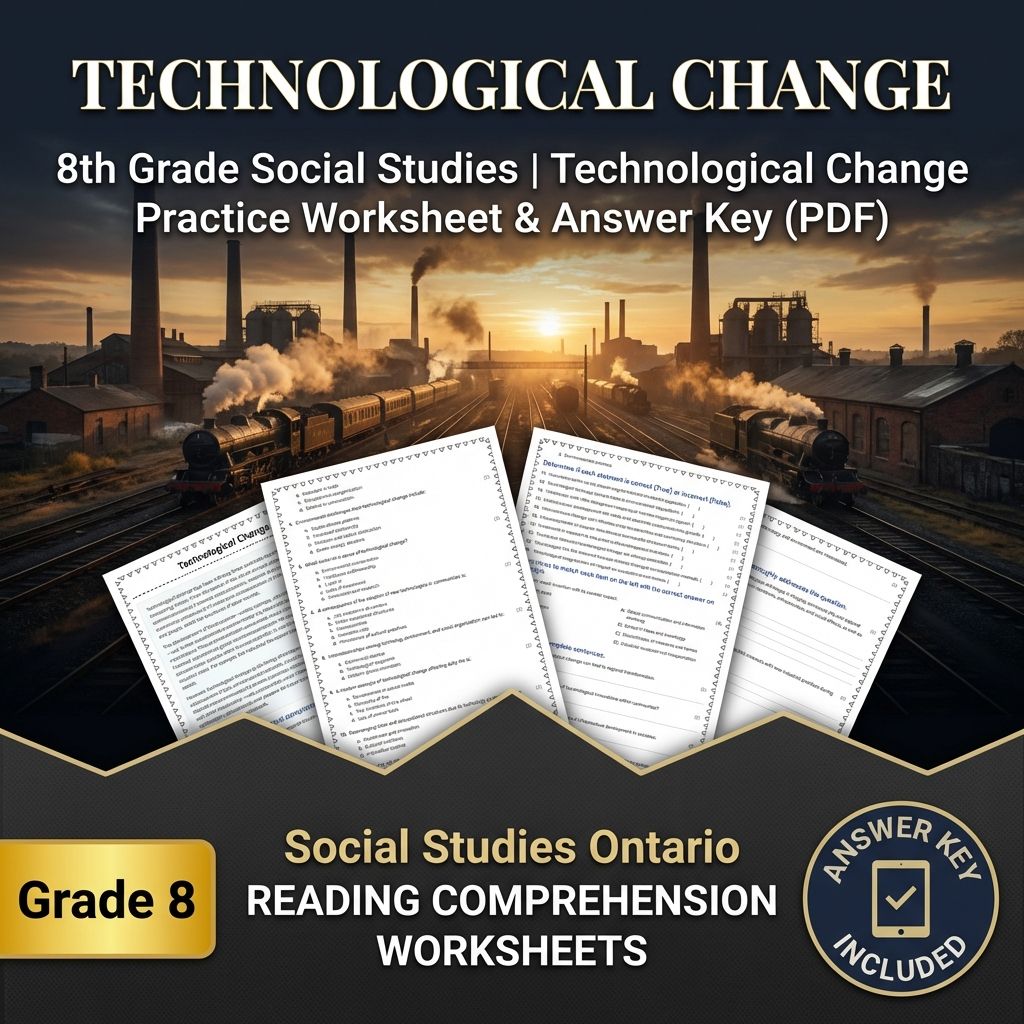 Grade 8 Social Studies Bundle | Critical Thinking & Key Concepts — included worksheet 11