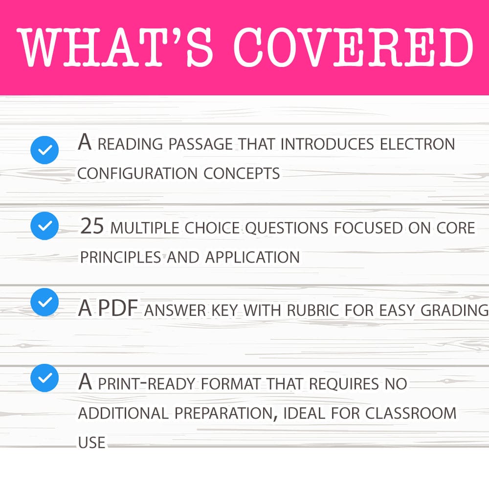 Grade 12 Science worksheet mcq paper worksheet — Grade 12 Science — Worksheet MCQ Paper for Mastering Electron Configurati…