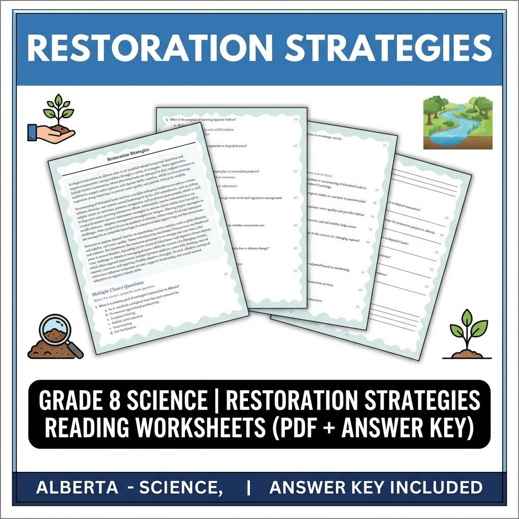 Grade 8 Science  Bundle | Ecosystem Dynamics & Environmental Impact Worksheets — included worksheet 6