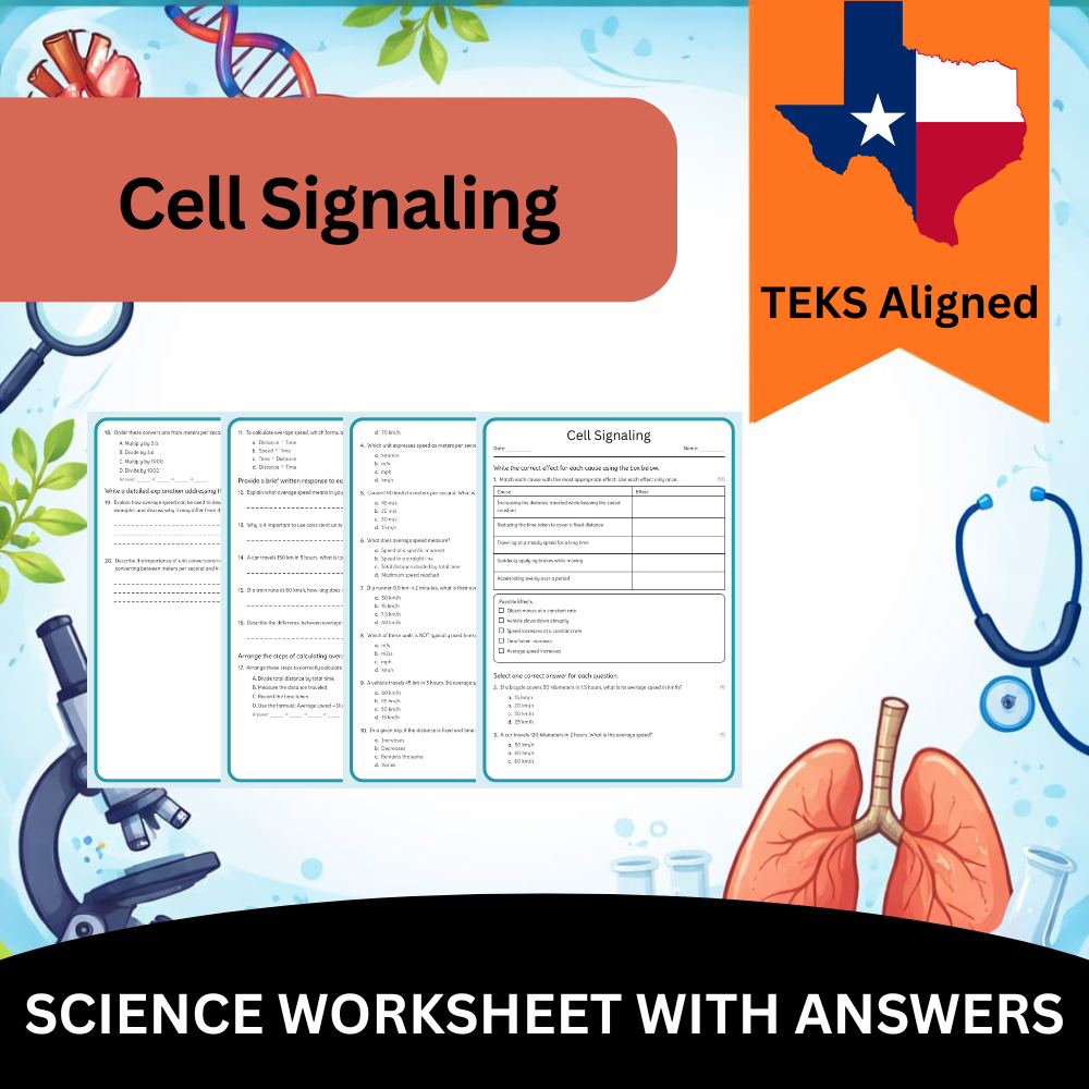 Grade 9 Science Worksheet Bundle – Comprehensive TEKS-Aligned Biology & Ecology Resources — included worksheet 22