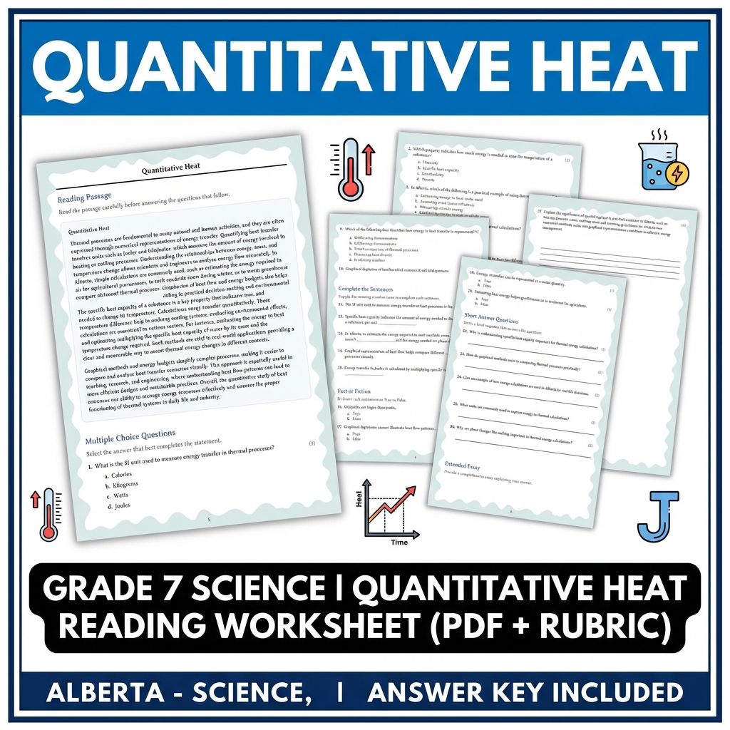 Grade 7 Science Worksheet Pack | Energy, Matter & Ecosystem Concepts — included worksheet 21