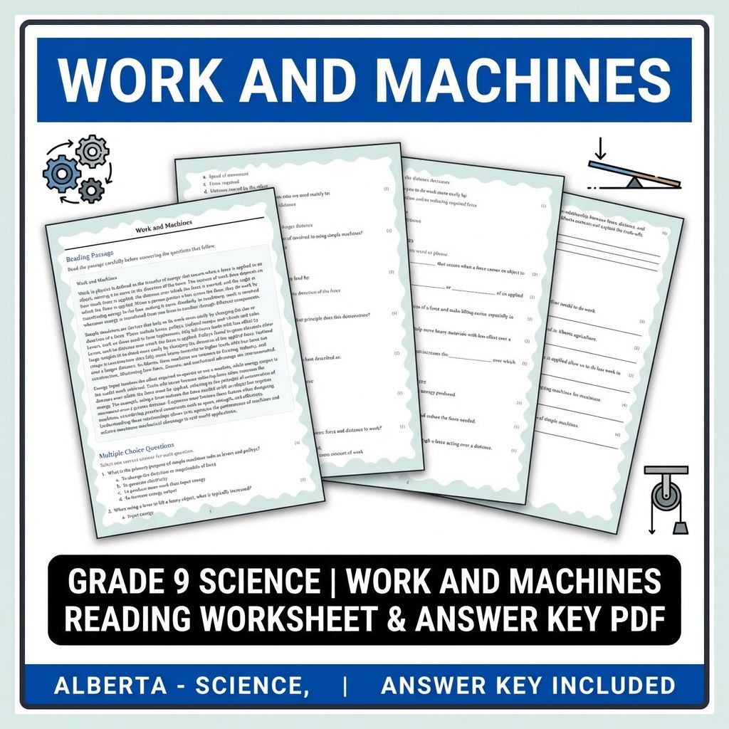 Grade 9 Science | Physics, Biology & Chemistry Mastery (Answer Key Included) — included worksheet 18