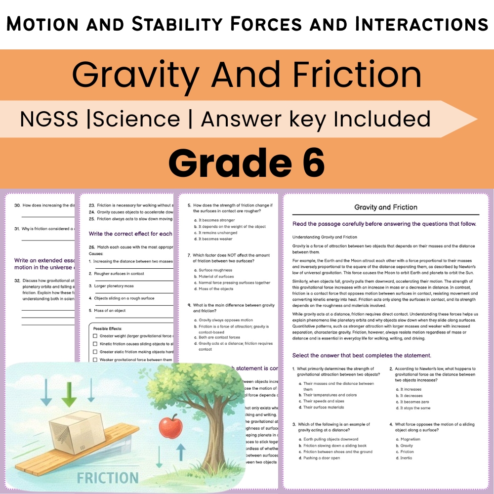 Grade 6 Science NGSS Worksheet Bundle | Comprehensive STEM Practice Pack — included worksheet 14