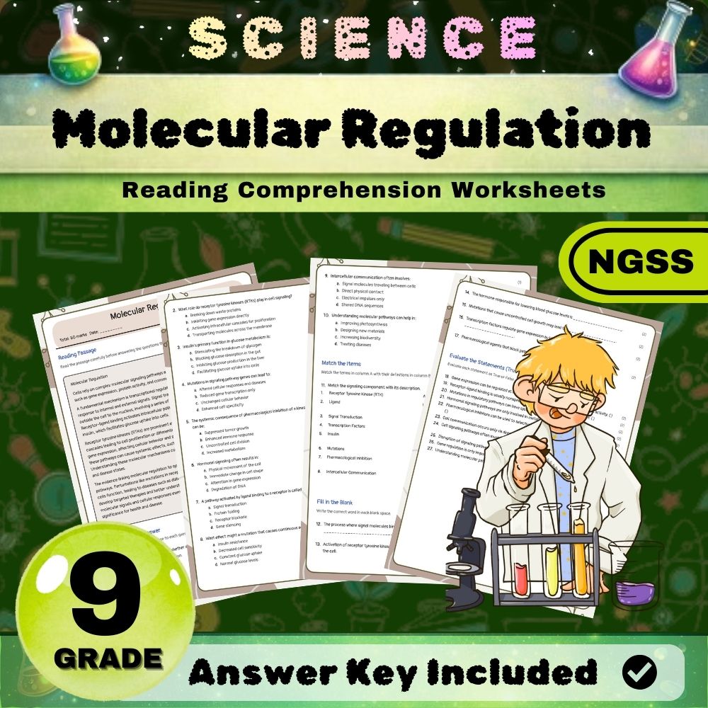 Grade 9 Science Bundle | NGSS Standards Worksheets for Comprehensive Instruction — included worksheet 29