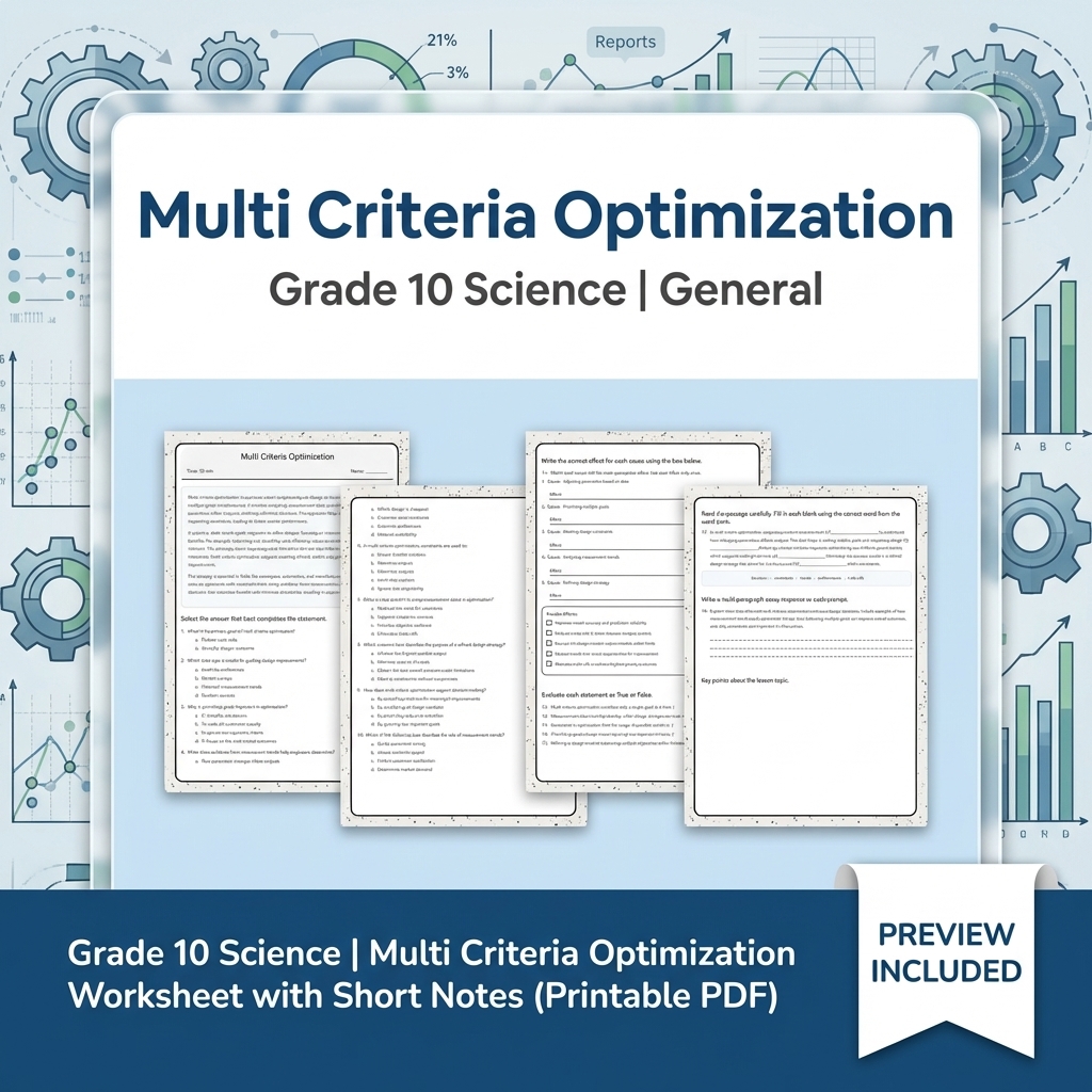 Grade 10 Science Modeling & Evidence Reasoning Full-Year Bundle | General — included worksheet 15