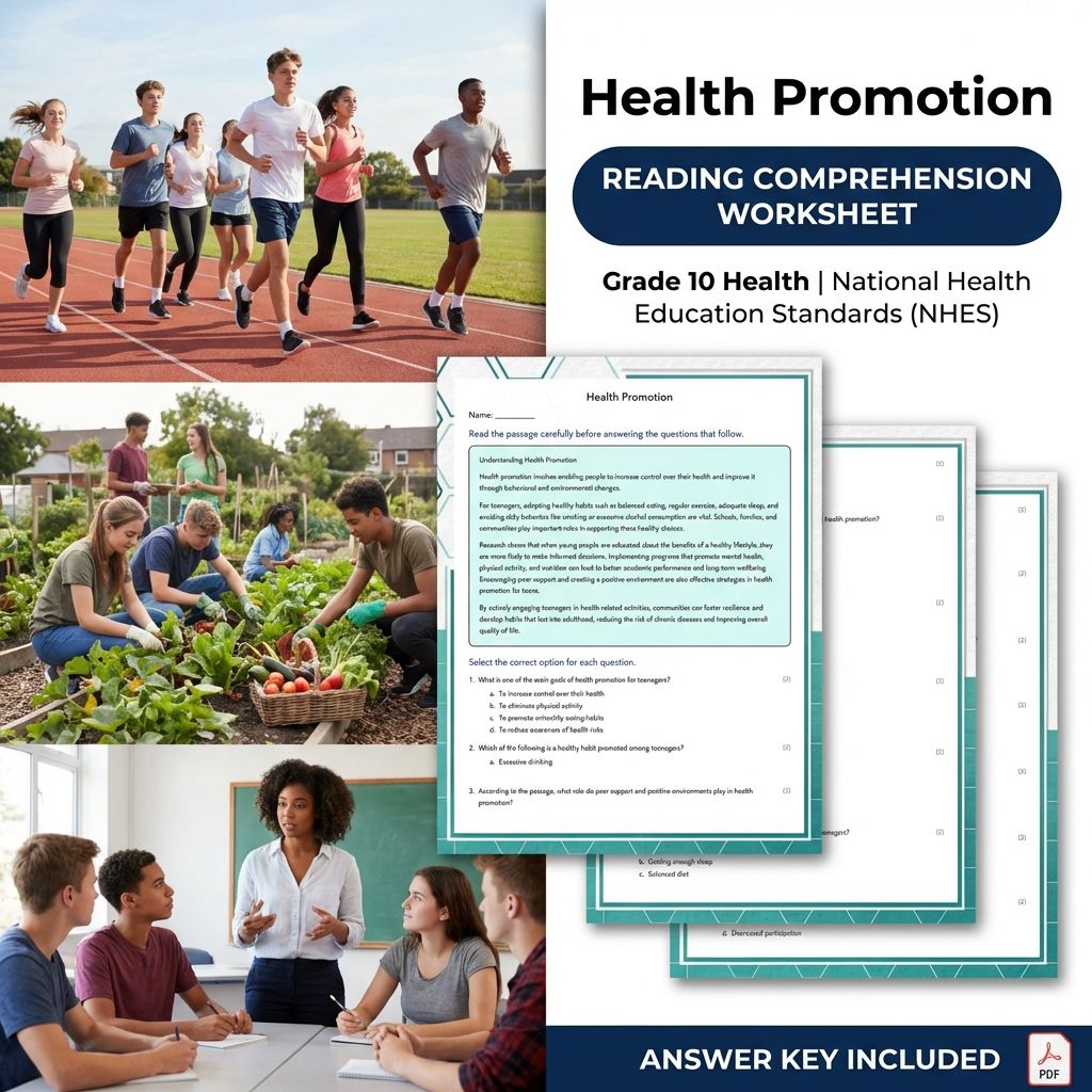 Grade 10 Health | Functional Health Concepts Unit & Worksheet Bundle  — included worksheet 2
