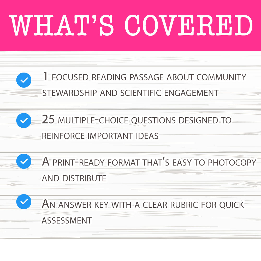 Grade 6 Science worksheet worksheet — Grade 6 Science – Community Stewardship & Scientific Engagement Worksheet — page 2