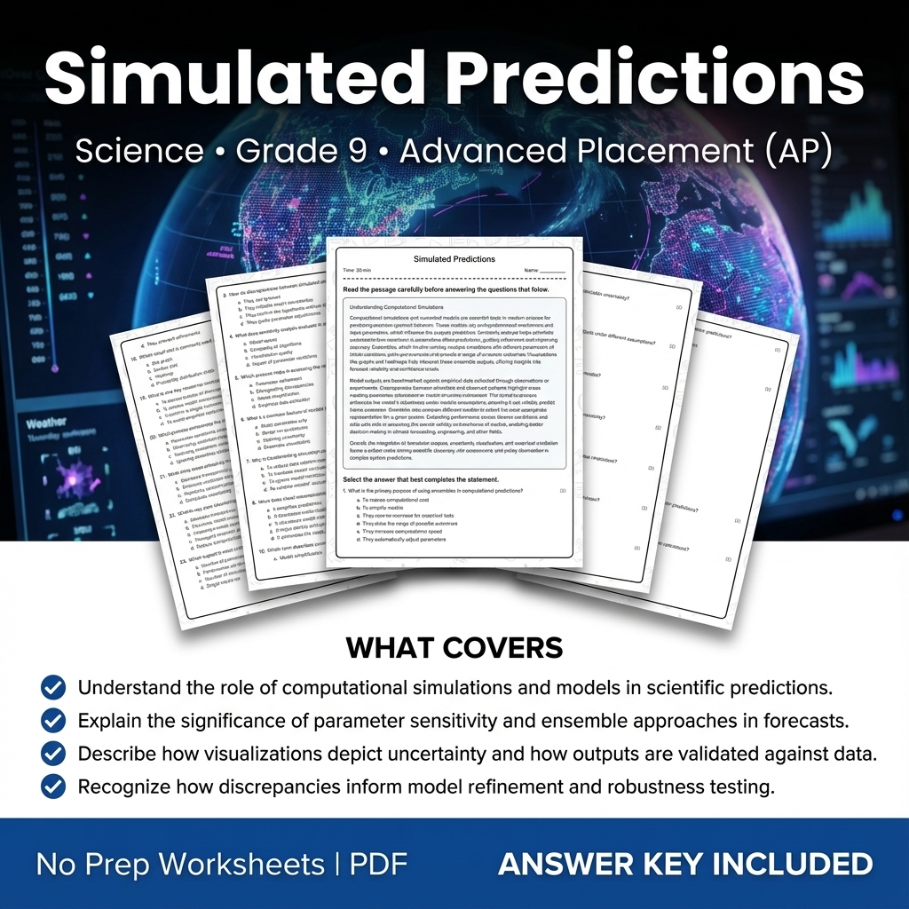 Grade 9 Science Worksheets Bundle | Physics, Earth Science & Biology  — included worksheet 15