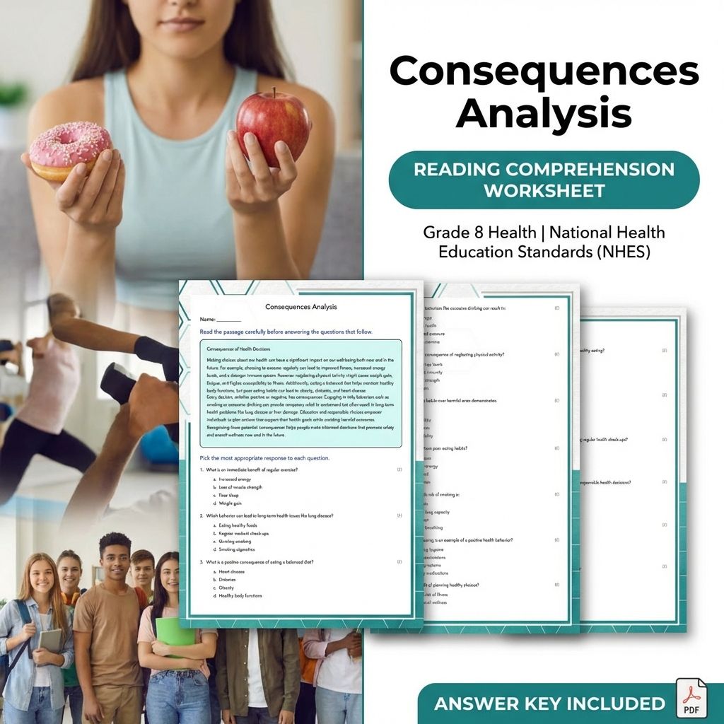 Grade 8 Health Worksheet Bundle – Body Systems, Wellness & Communication Strategies — included worksheet 12
